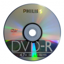 飞利浦（PHILIPS）DVD-R 16速/4.7G 碟片/光盘/空白光盘/刻录盘 桶装10片