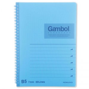 渡边（Gambol）DS1798 螺旋装订笔记本/记事本/软抄本 B5-80页 179*252mm 横翻 颜色随机