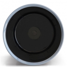 得力（deli）9555 加厚耐用带压圈垃圾桶/清洁桶（高26.3*直径25.6cm）黑色