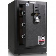 得力（deli）4043 黑尊系列电子密码高级保险箱保险柜保管箱 3C认证 高62cm 贵族黑
