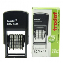 卓达（trodat）4836 可调式号码机/数字章回墨印回墨章 6位 字高3.8mm 绿色
