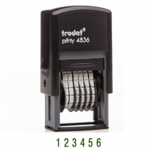 卓达（trodat）4836 可调式号码机/数字章回墨印回墨章 6位 字高3.8mm 绿色